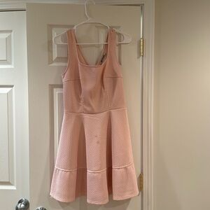 Teen pink/cream dress